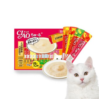 챠오 츄르 고양이 간식 닭 SC133 40p 닭가슴살 버라이어티 560g 2개 상품 이미지