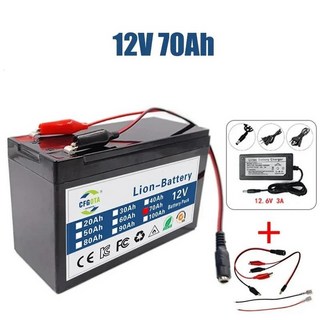 리튬 이온 18650 배터리 전기 차량 12V 배터리팩 내장 BMS 30A 고전류 충전기 100Ah, [03] 12v 70Ah, 1개