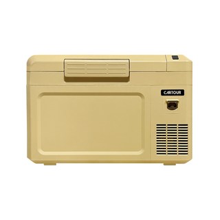 카투어 KP 휴대용 캠핑 차량용 냉장고 이동식 냉동고 25리터 12V 24V 220V, 샌드