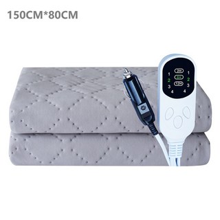 Apnoo 12V 차박 실속형 탄소섬유 온열매트 차량용전기전기장판 전기매트 12v 전기장판 탄소 온열 매트 장판 온열 열선 캠핑 매트 전기 시트 SUV 캠핑카, 1개, 회색150*80