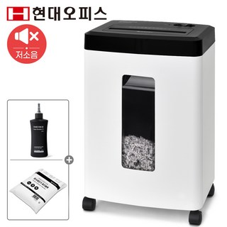 현대오피스 페이퍼프랜드 저소음 문서세단기 PK-7016CX(+세단기오일+봉투) 12매 가정용 사무용 파쇄기, 혼합색상, PK-7016CX