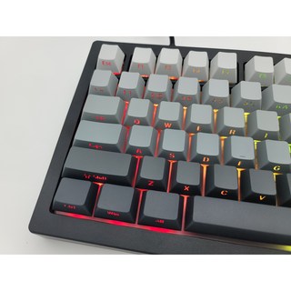 스마일준 AULA 타란툴라 그라데이션 PBT 키캡 136키 체리 높이 영문 기계식 키보드용 블랙 AULA 키캡 제조사축 상품 이미지