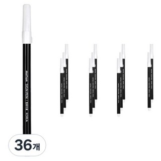 문화연필 컴퓨터용 사인펜, 검정, 36개