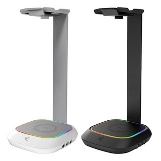 앱코 HACKER HR600 RGB 헤드셋 거치대 화이트