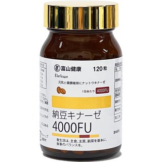 일본 도야마 약품 나토키나제 효소 기능성 식품 12000FU, 120정, 1개