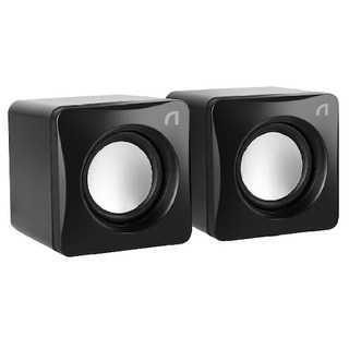 앱코 미니 스테레오 USB 스피커, SLP20, 블랙