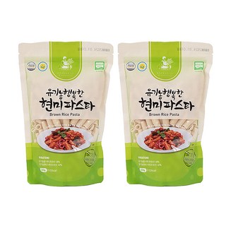 자연미담 행복한 유기농 현미 파스타 리가토니, 320g, 2개