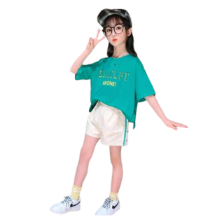 미니으니 여름 프린트티 밴딩 바지 투피스