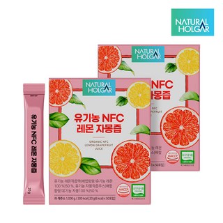 네츄럴올가 유기농 NFC 레몬 자몽즙 대용량, 20g, 100개