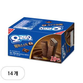 오레오 웨하스 스틱 초코, 150g, 14개