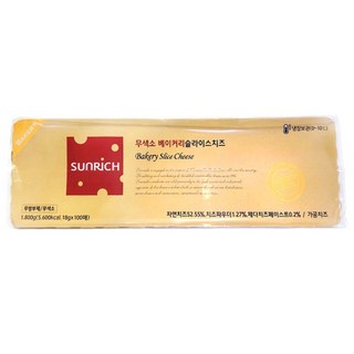 썬리취 무색소 베이커리 슬라이스치즈 18gx100매, 1800g, 1개