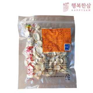 백삼절편 백절삼 피부직삼 건삼 인삼 인삼몸통 고려인삼 행복한삼, 1개, 300g