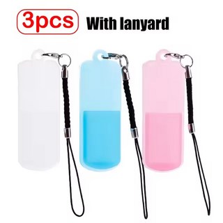 3개 실리콘 U 디스크 보관 케이스 가방 휴대용 USB 플래시 드라이브 보호 커버 로프, 08 3pcs Set (With Rope), 07 3 Mixed with Rope