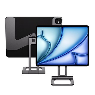 니케 맥스냅에어SE 접이식 휴대용 초경량 아이패드 마그네틱 거치대, 스페이스 그레이, 10.9/11인치(에어4/5/6/프로1/2/3/4세대), 1개