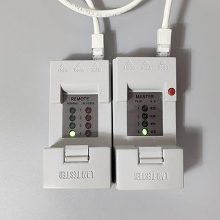 랜테스터기 L-200A UTP 케이블 RJ45 BNC 동축 테스터기, 13cm, 1개