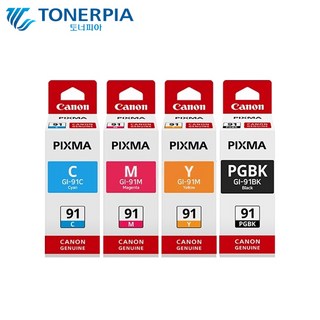 캐논 정품잉크 GI-91 PIXMA G2920 G3920 G3930 G3971, 1개, 05_캐논정품잉크 GI-91 4색세트