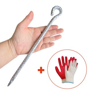 국산 고강도 쇠말뚝 30cm 50개 철근 말뚝 고리 텐트 주차장 타프팩 단조