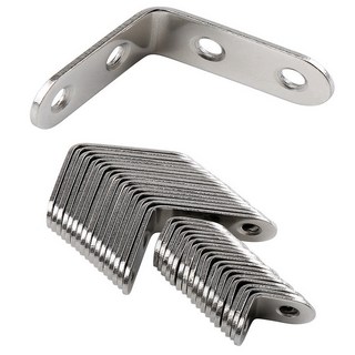 가구 모서리 코너 브라켓 보강재 L자 꺽쇠 연결 철물, 1개