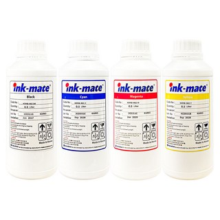 잉크메이트 HP9010 HP8710 HP7740 HP7720 호환 무한 리필 잉크 500ml, 1세트, 4색(검정 안료+컬러 염료)