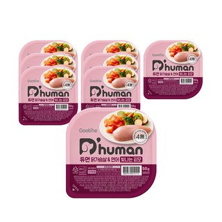 듀먼 강아지 저칼로리 자연화식 50g 8팩, 8개, 닭가슴살&연어 빛나는 피모