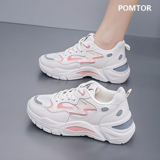 POMTOR 여성 런닝화 스니커즈 초경량 여성 운동화