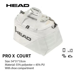 HEAD Pro-조코비치 코트 가방 테니스 배낭 6R 12R 라켓 대용량, 03 Pro X court bag