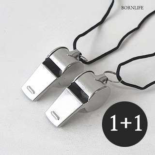 BORNLIFE 1+1 메탈 호루라기