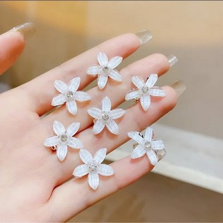 미니 꽃헤어클립 10P 청순 소녀 집게핀 H116