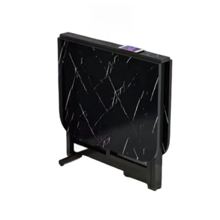 Montheria 접이식식탁 확장형식탁 식탁 원목식탁 B916-302, 120*80*75cm, 블랙