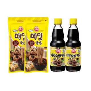 오뚜기 메밀국수 2+ 메밀소바 장국 2 빠른배송 냉 모밀, 메밀국수2+메밀소바장국2, 400g