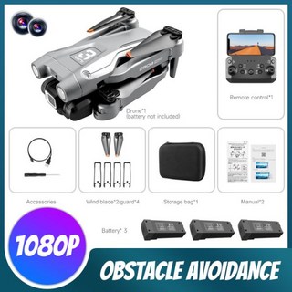 드론 Z908 프로 프로페셔널 4k 카메라 옵티컬 플로우 미니 hd 4K 장애물 회피 RC 쿼드콥터 완구, [03] 1080P 3B, 1개