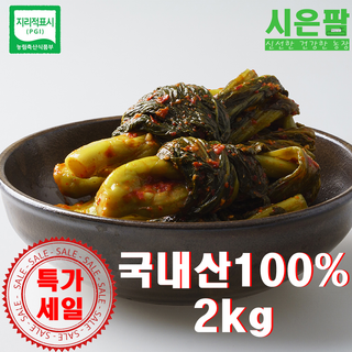 맛있는 국내산 100% 여수 갓김치, 1박스, 2kg