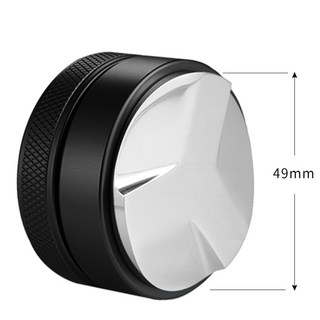 JINGHENG 스테인레스 탬퍼 탬핑 레벨링 디스트리뷰터 49 51 53 54 58mm, 49mm회오리블랙, 1개