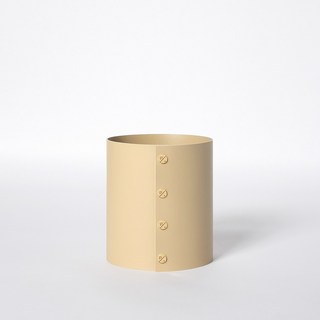 플랫츠 plats / pot cover / 팟커버 레더 / 스몰 식물 인테리어 화분커버 방수 가죽 감성 플랜테리어 소품 금속 리벳, 1개, Beige(베이지)