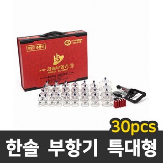 한솔부항기 수동식 부항세트 30PCS, 1개