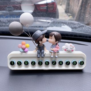 자동차 꾸미기 차량용 악세사리 인형HJXQCBJ, 1개, 주차번호판A