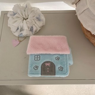 포카바인더 폴라 포 드앨범 집모양 털포카바인더, 3 블루하우스 케이스 1궁격 3인치 콤팩트 속지 20매