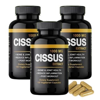 미국 직구 시서스 가루 캡슐 1 000mg 씨서스 알약 분말, 150회분, 3개