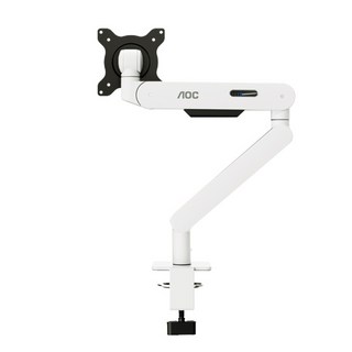 프리미어 실버 알파스캔 AOC 싱글 모니터암 AM400