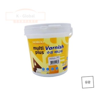 멀티플러스 수성바니쉬 목재용 투명 유광 1L, 1개