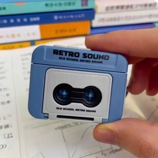 미니카세트플레이어 레트로카세트 녹음기, 블루