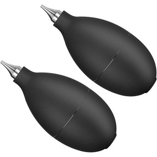 2pcs 에어 블로우 청소 도구 컴퓨터 키보드 카메라 렌즈 블로워 로켓 더스트 헤어 드라이어 블랙 고무, 2개