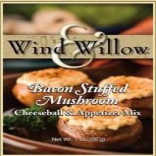 Wind & Willow Bacon Stuffed Mushroom Cheeseball Mix (4 Pack) 바람 & 버드나무 베이컨 속 버섯 치즈볼 믹스 (4팩), 1개, 376.48g