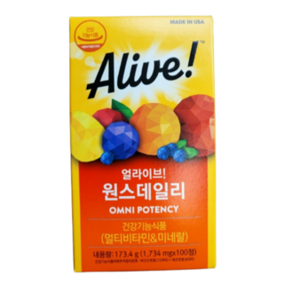 네츄럴라이프 얼라이브 원스데일리 멀티비타민