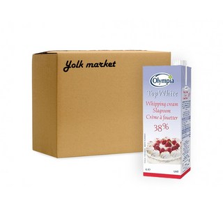 무가당 올림피아 UHT 생크림 38% 1L 동물성 휘핑크림 1개 상품 이미지