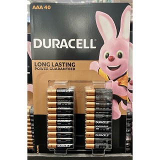 듀라셀 알카라인 건전지 AAA 40개입 Long Lasting, 40세트, 1개입