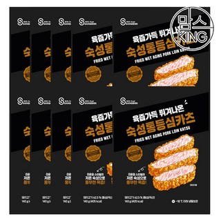 [맘스킹] 상신 돈까스 육즙가득 숙성통등심카츠 140gX10팩(10장), 단품, 1,400g, 10개
