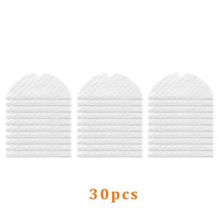 적용 대상 Xiaomi Mijia 1C 1T Dreame D9 F9 L10Pro mop 2c XMSTJQR2C 로봇진공청소기용강력한흡수성일회용걸레천걸레액세서리부품을씻을필요없음, 30개