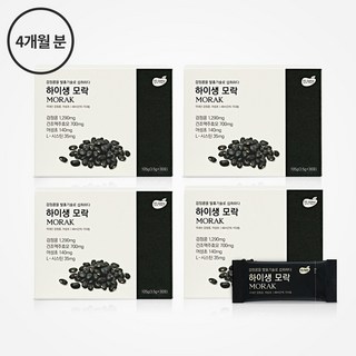 하이생 모락 120포(30포 4박스) 국내산 검정콩 어성초 발효기술, 4개, 105g