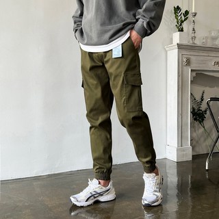 웨일즈 전체스판 바이오워싱 면 카고 조거 팬츠 (5 Color) 남자바지 웨일즈 전체스판 바이오워싱 면 카고 조거 팬츠 (5 Color) 남자바지